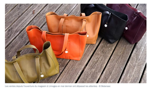 Belansac Maroquinerie Presse France Bleu Limousin