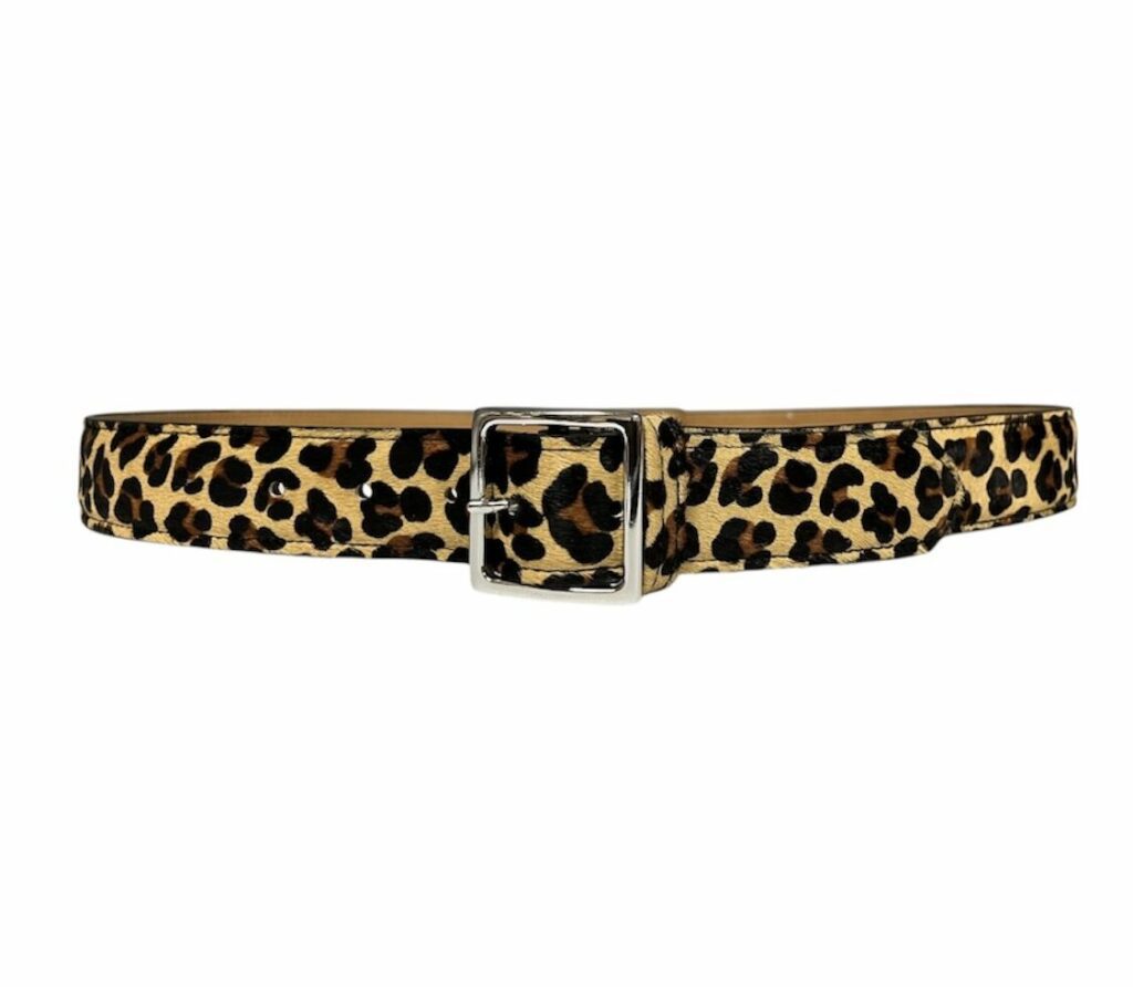 Ceinture <b>Cuir Imprimé Léopard</b>